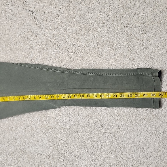 • Mustard Seed Junior's Skinny Leg Pants Size Small Green Side Zipper, Pockets - Picture 10 of 11